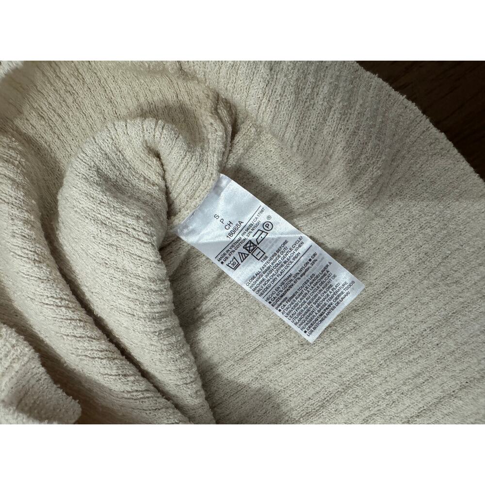 Old Navy Cream Ribbed Button Front Cardigan - Small - Picture 4 of 6